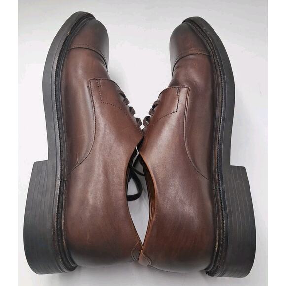 Polo Ralph Lauren Asher Captoe Oxfords Dress Shoes Mens Size 9D Brown Leather main image 5